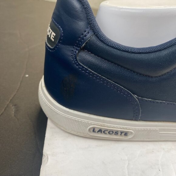 Lacoste Sport Men\'s Blue Leather Shoes‎ Size 13,Lace Up main image 11